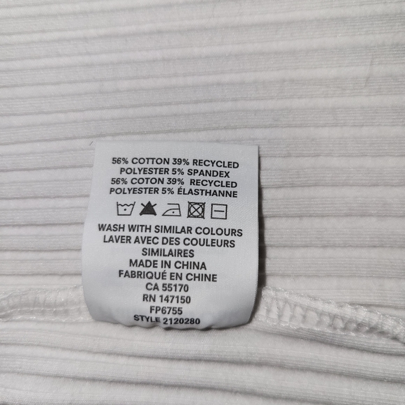 Frank And Oak Crossover Rib Knit Top - M - Picture 3 of 5